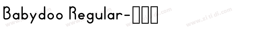 Babydoo Regular字体转换